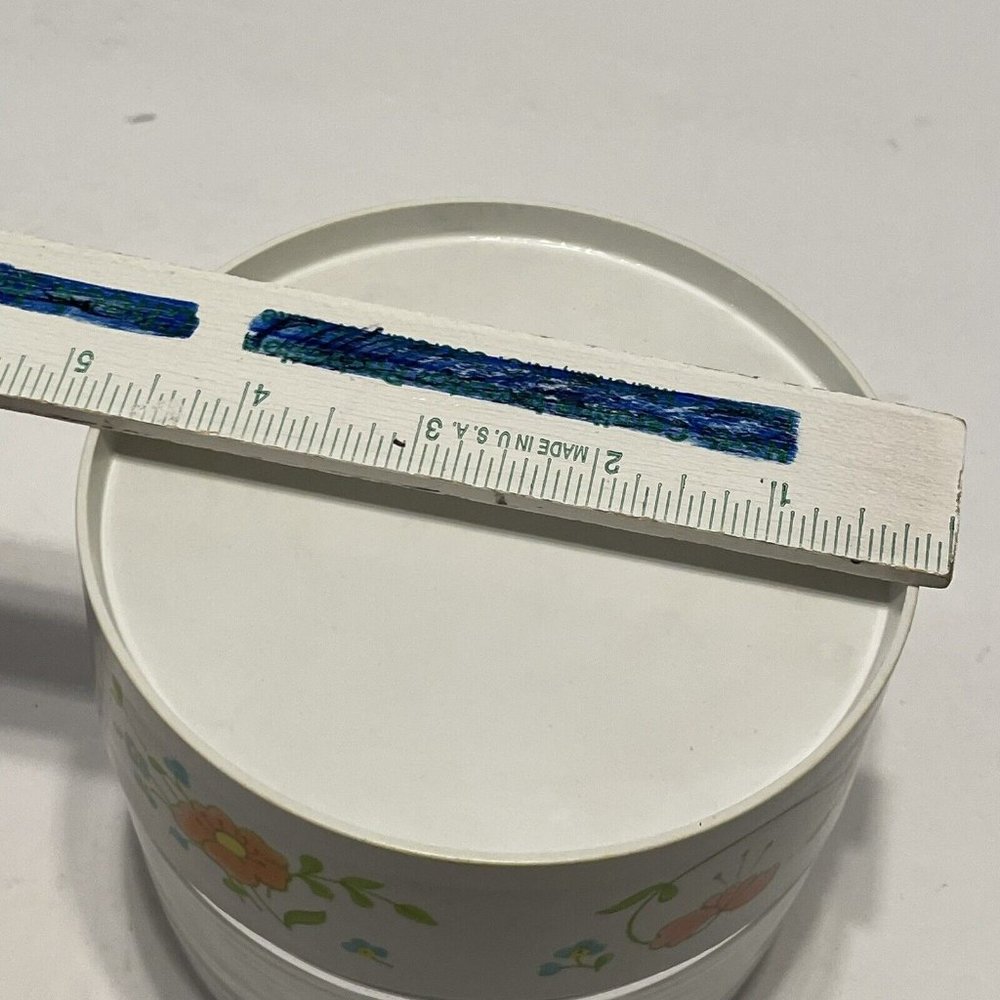 Vtg Corningware PYREX Canisters Wildflower Clear See n Store USA Flower Storage - Picture 9 of 9